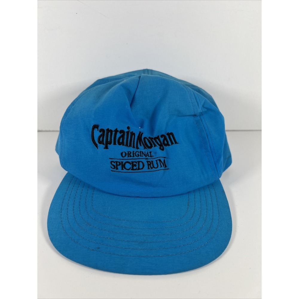 Vtg Captain Morgan Original‎ Spiced Rum Snapback hat cap alcohol party frat 90s